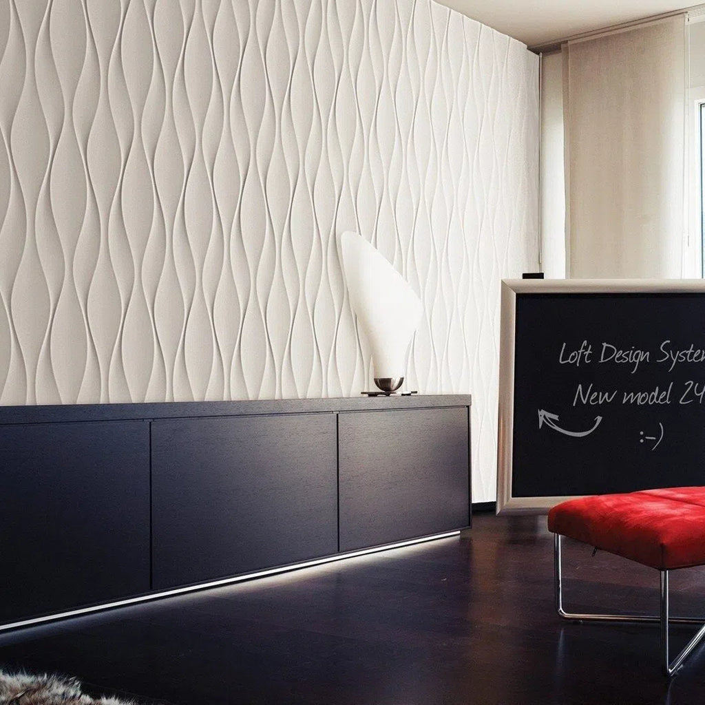 3D Wall Panel - FLOW - Gypsum Panels | DecorMania