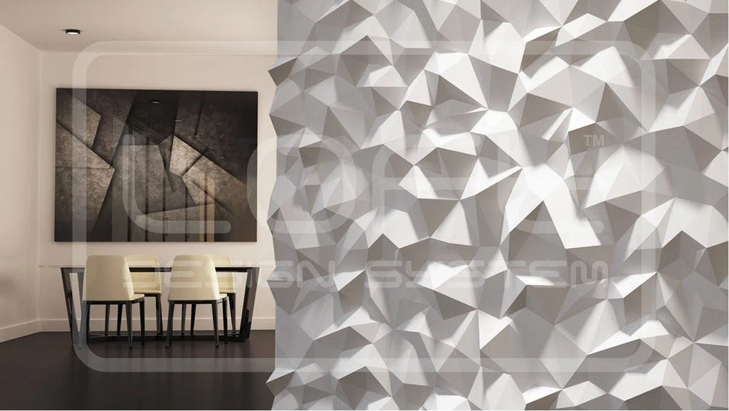 3D Wall Panel - PEAKS - Gypsum Panels | DecorMania