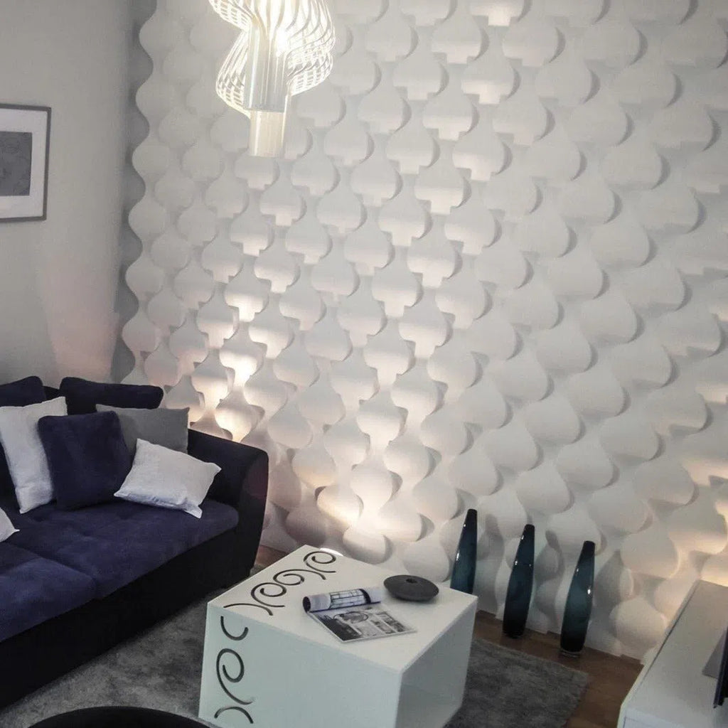 3D Wall Panel - RAINDROP - Gypsum Panels | DecorMania