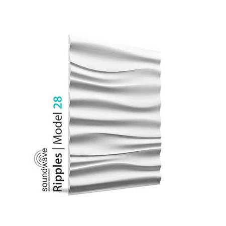 3D Wall Panel - RIPPLES - Gypsum Panels | DecorMania