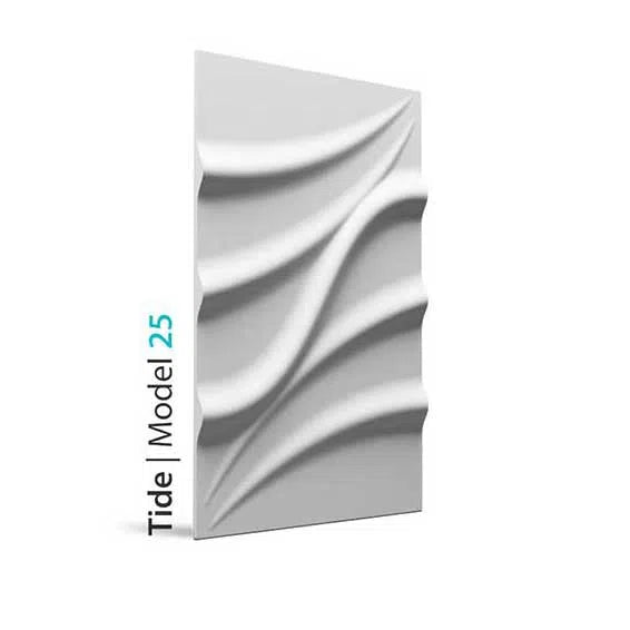 3D Wall Panel - TIDE - Gypsum Panels | DecorMania