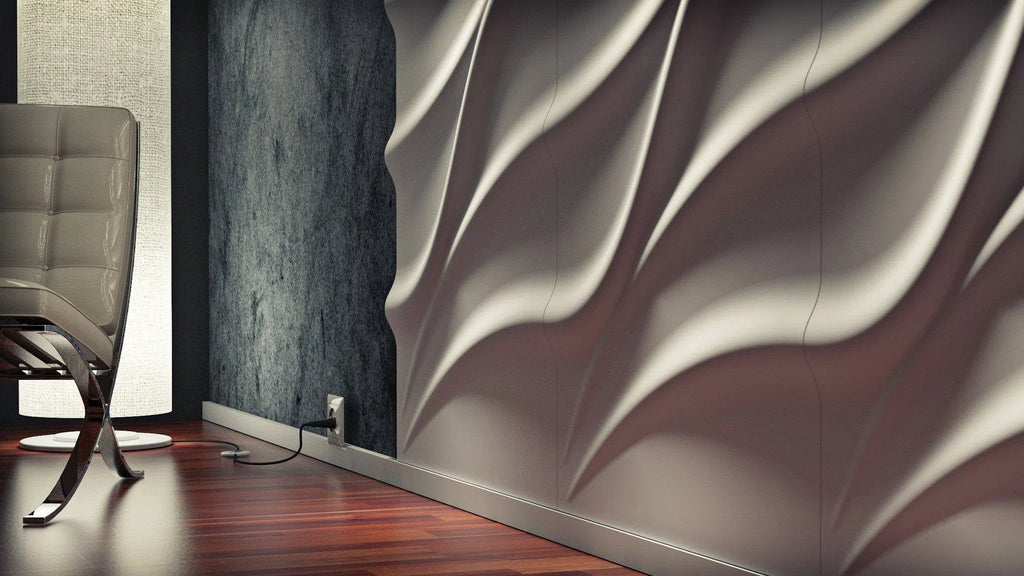 3D Wall Panel - TIDE - Gypsum Panels | DecorMania