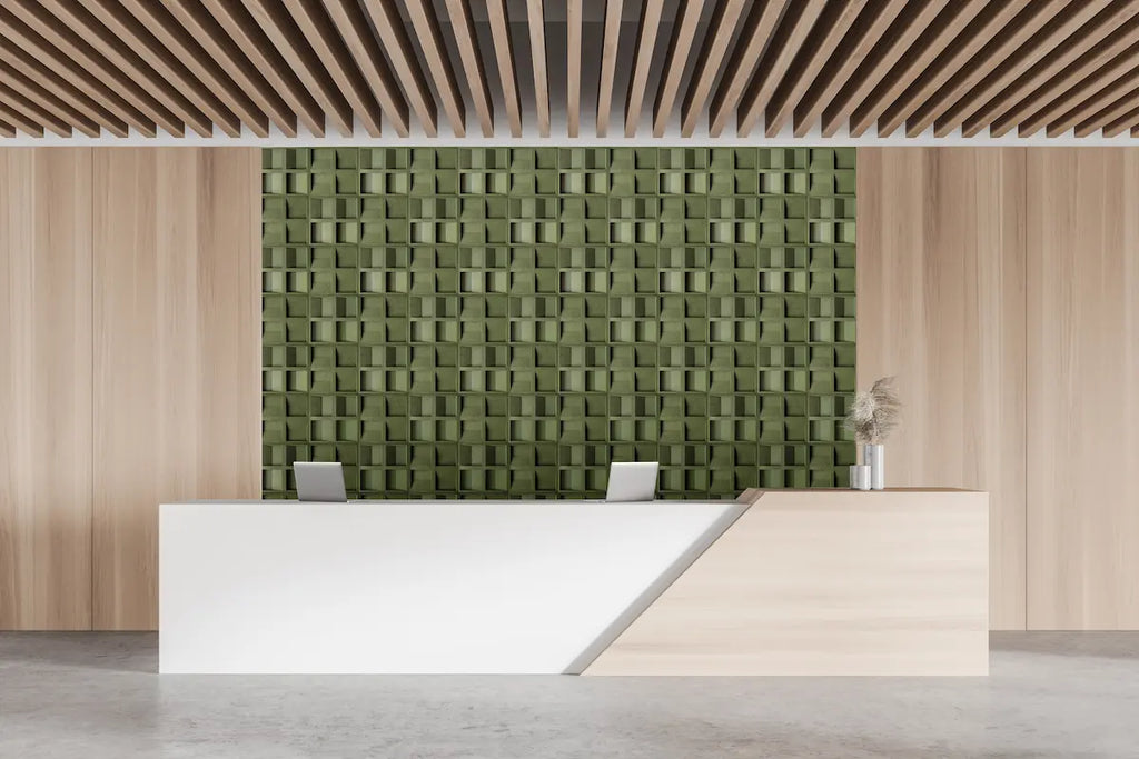 SQUARE 3D Acoustic Cork wall panel - DecorMania UK