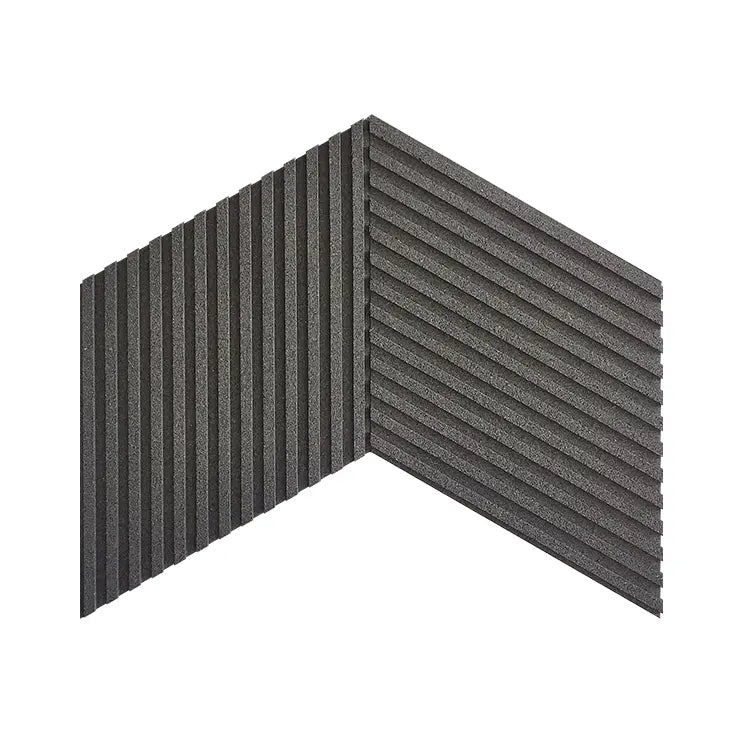 Acoustic 3D cork wall panels model STRIPE Grey - DecorMania UK