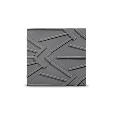 Concrete 3D Tile FORNAX Dark Grey - Box of 12 - 3D Concrete Tiles | DecorMania