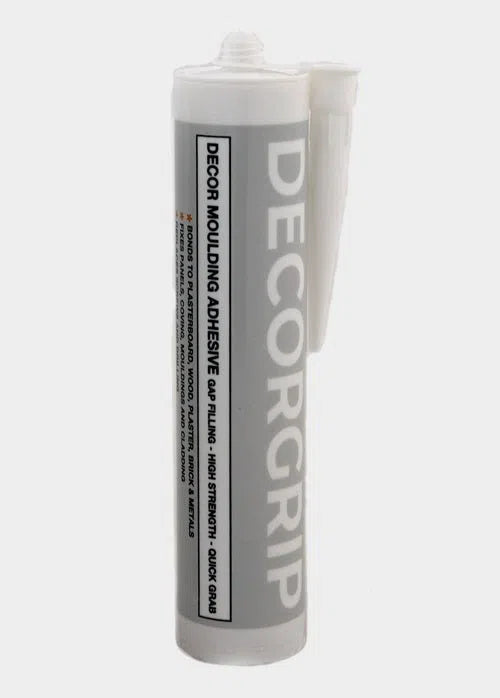 DecorGrip Coving Tube Adhesive 310 ml on white background  | DecorMania