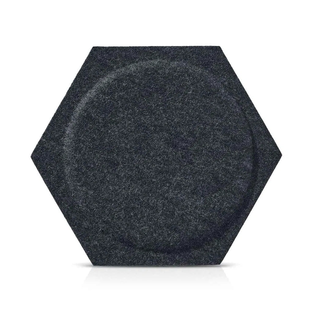 HEXA BOLD 2 Felt Panel - BLACK - Felt 3D Panels | DecorMania