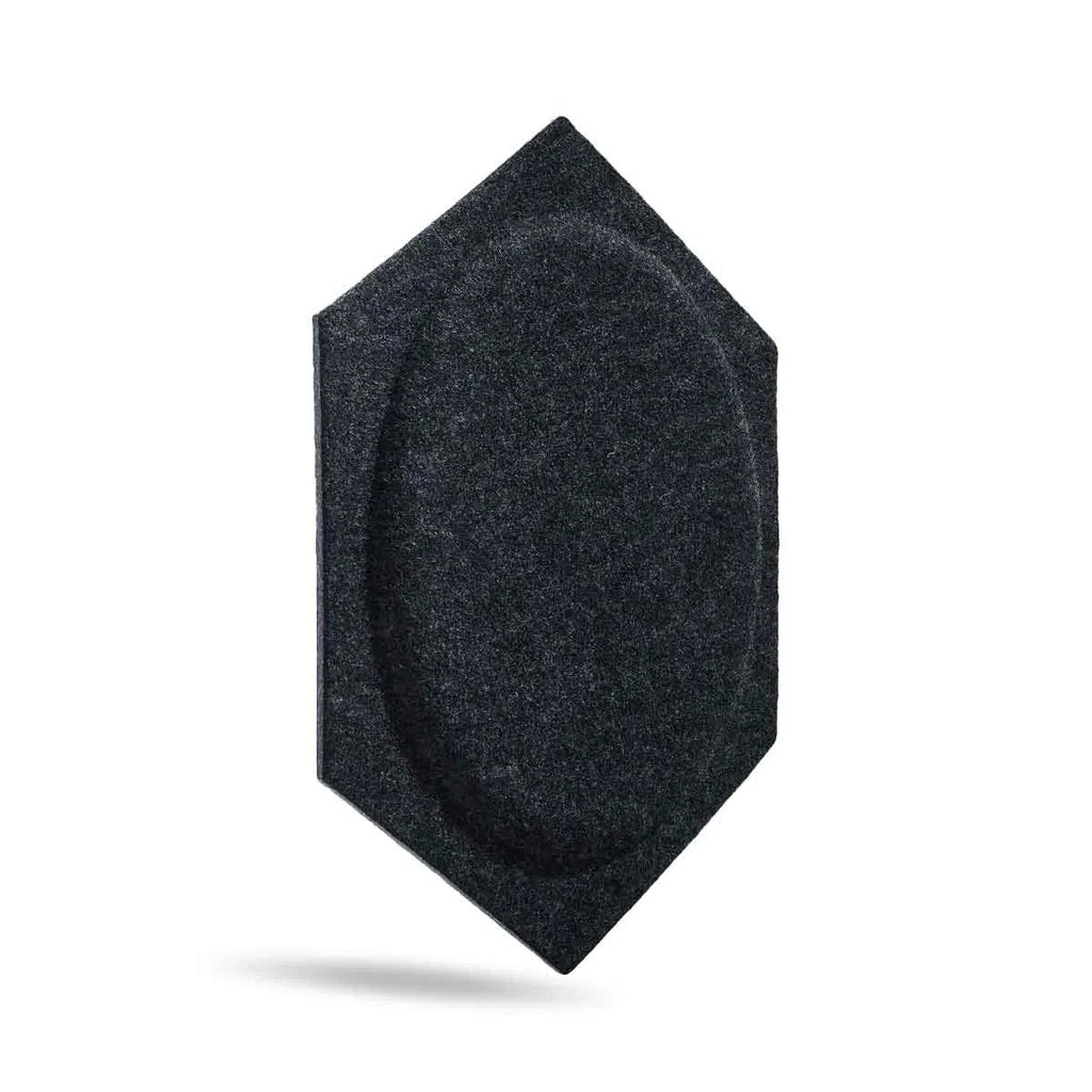 HEXA BOLD 2 Felt Panel - BLACK - Felt 3D Panels | DecorMania