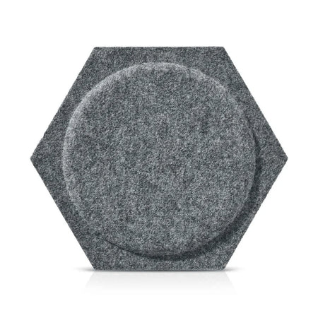 HEXA BOLD 2 Felt Panel - GREY - Felt 3D Panels | DecorMania