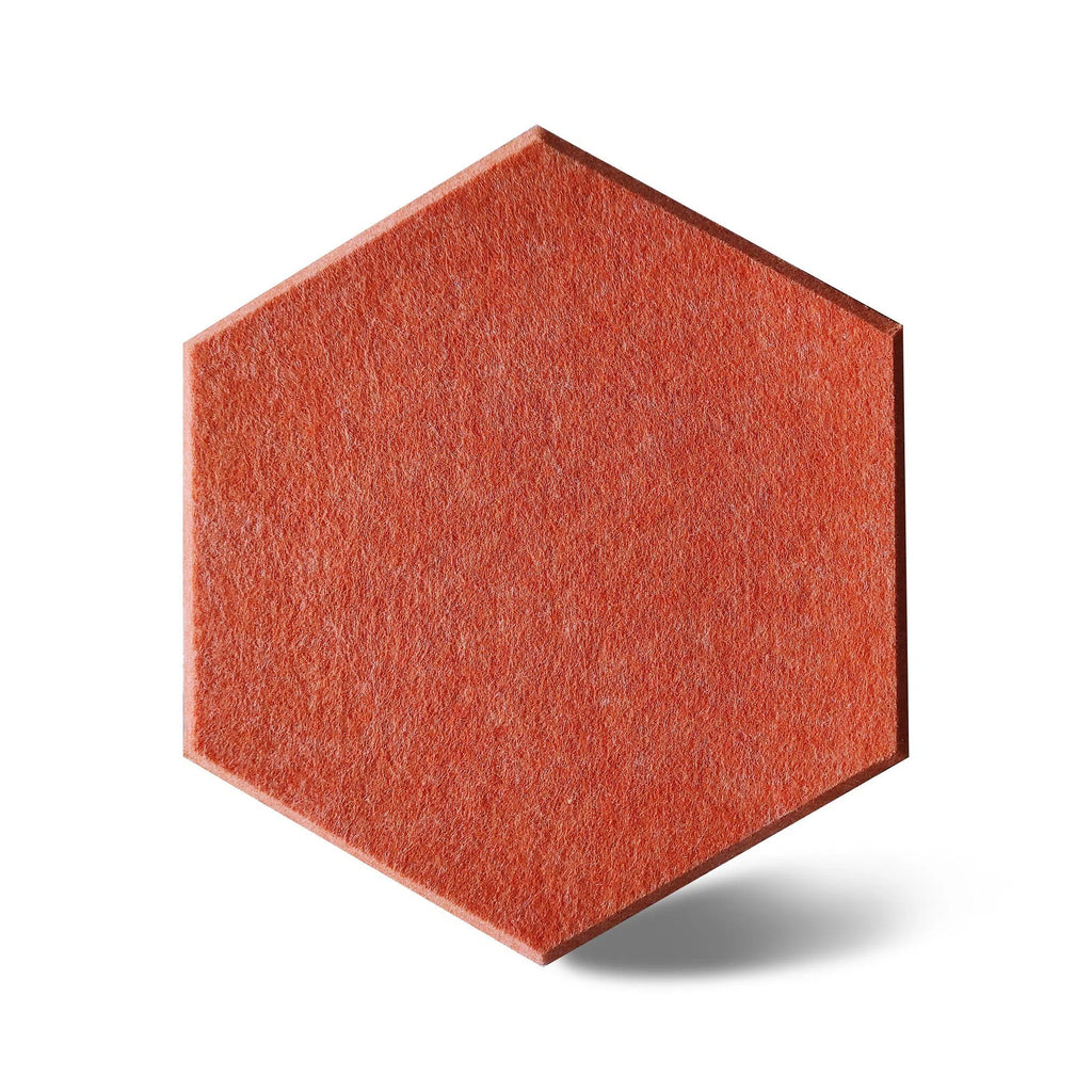 HEXA Felt 3D Panel - ORANGE 3pcs. - Felt 3D Panels | DecorMania