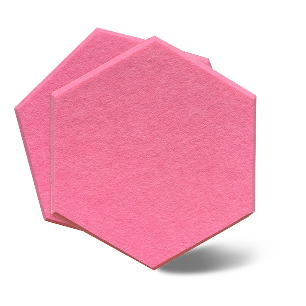 HEXA Felt 3D Panel - PINK 3pcs. - Felt 3D Panels | DecorMania