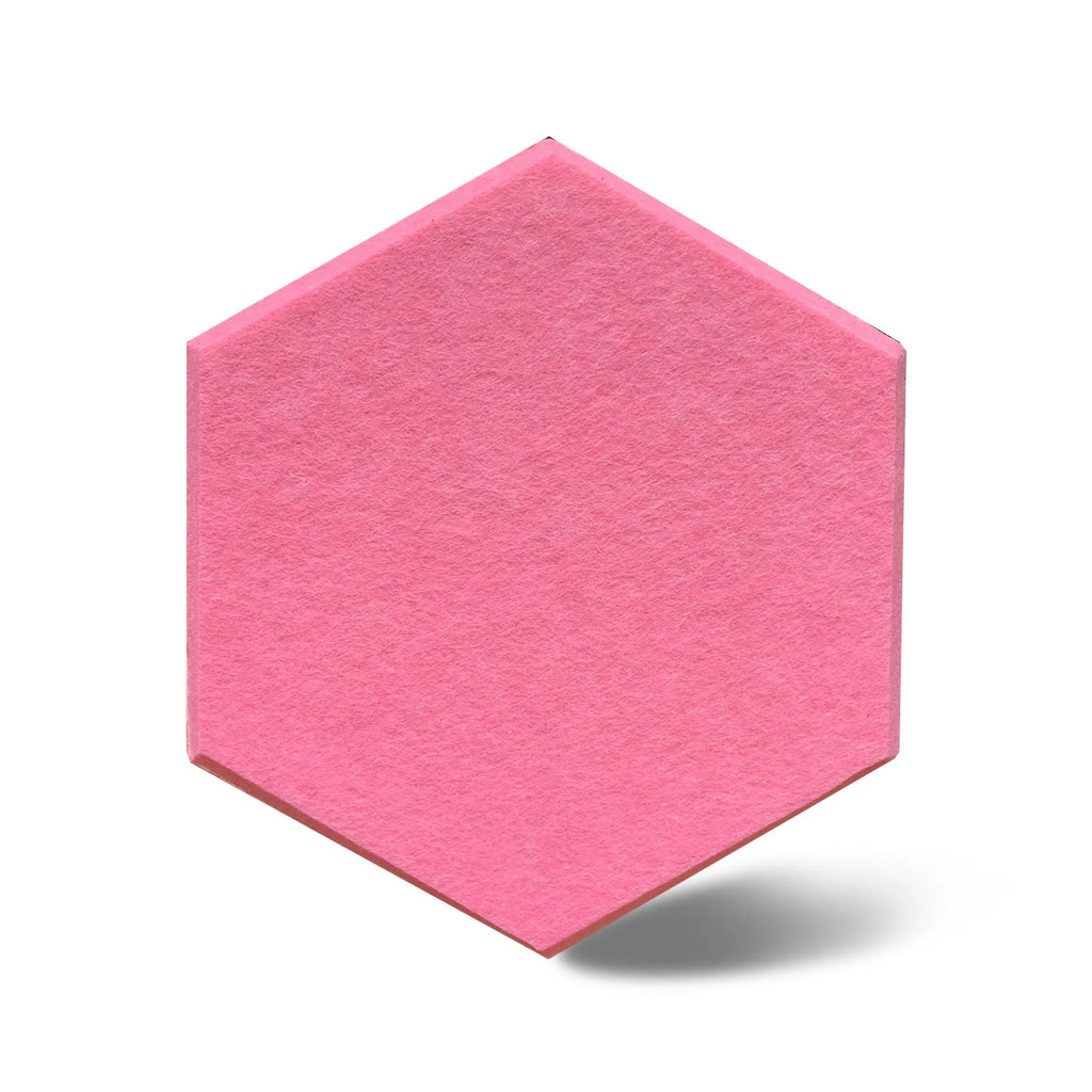 HEXA Felt 3D Panel - PINK 3pcs. - Felt 3D Panels | DecorMania