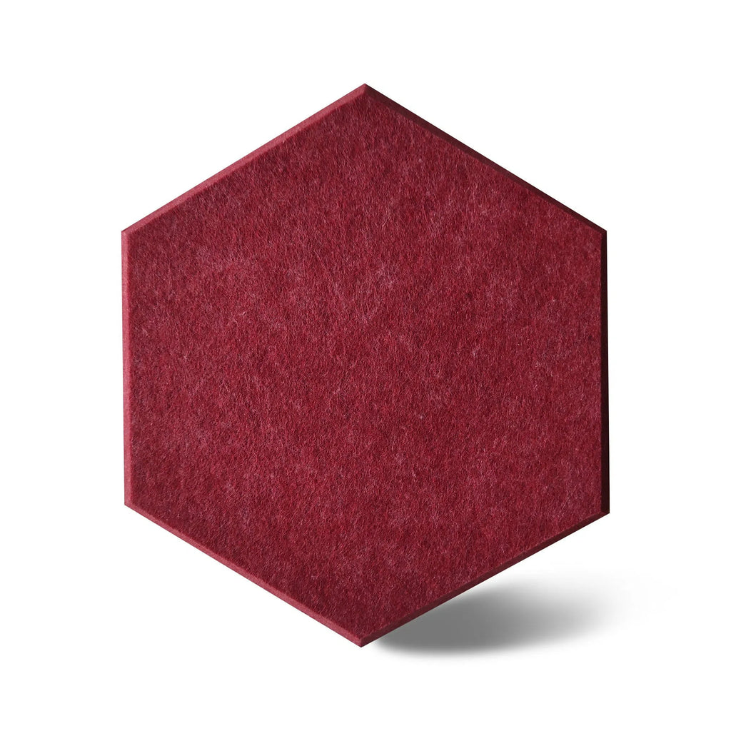 HEXA Felt 3D Panel - RED 3pcs. - Felt 3D Panels | DecorMania