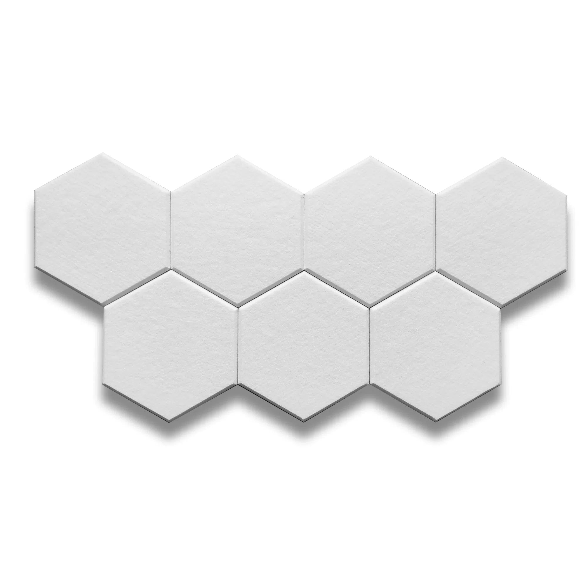 HEXA Felt 3D Panel - WHITE 3pcs. - Felt 3D Panels | DecorMania