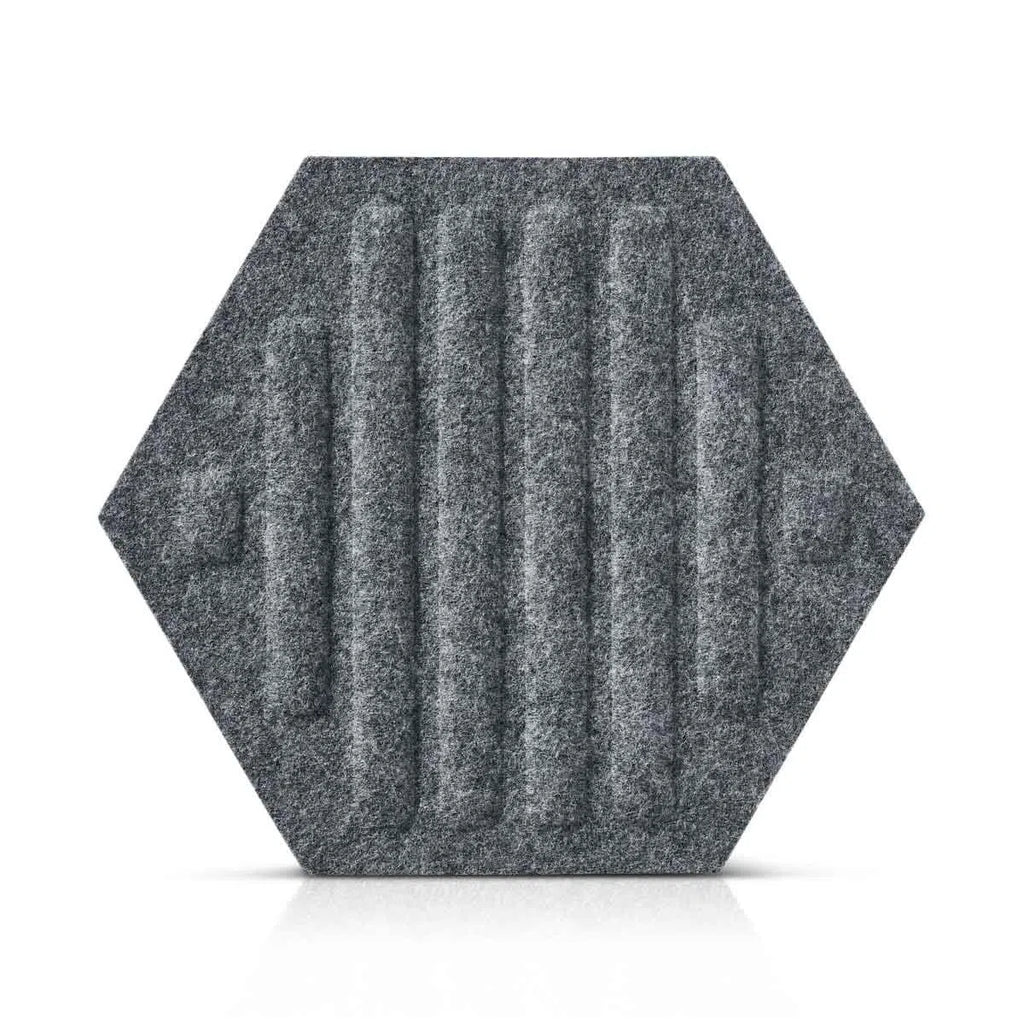 HEXA RIFT Felt Panel - GREY - Felt 3D Panels | DecorMania