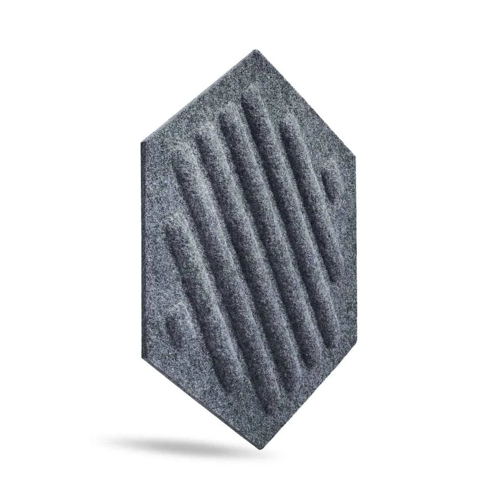 HEXA RIFT Felt Panel - GREY - Felt 3D Panels | DecorMania