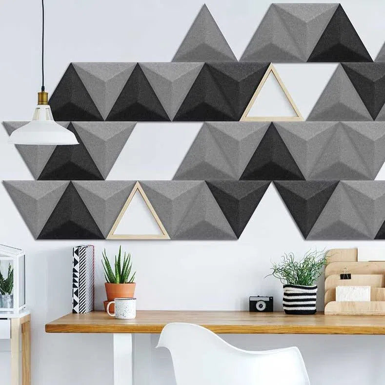 PYRAMID Felt Panel - CREAM - Felt 3D Panels | DecorMania