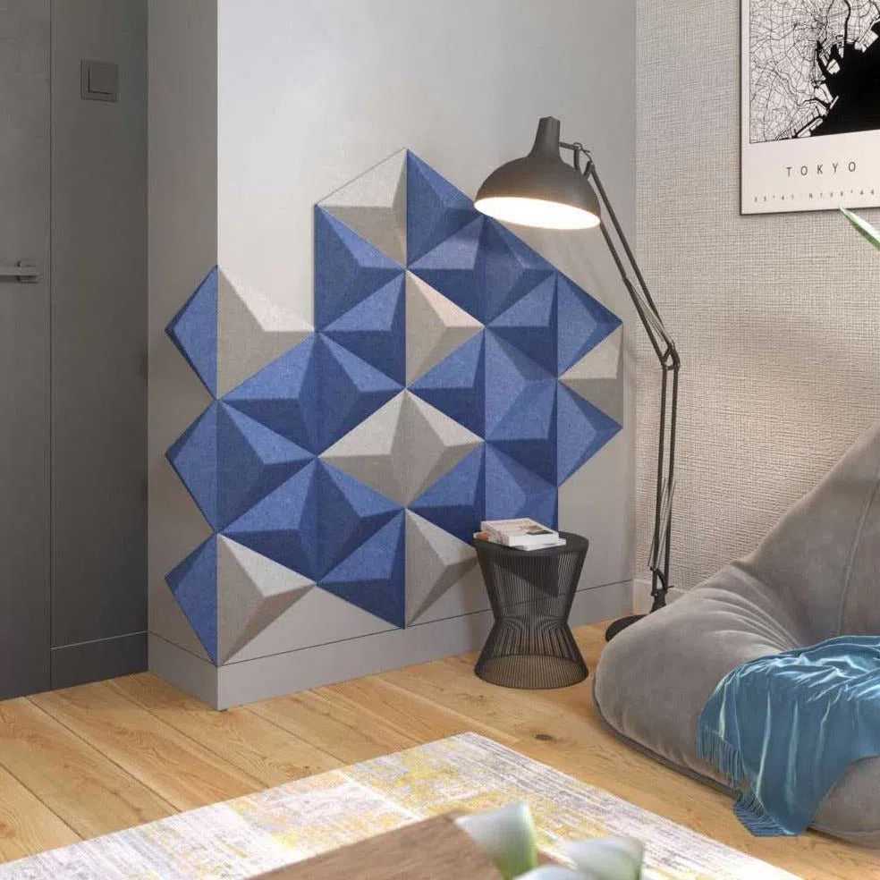 PYRAMID Felt Panel - GREY - Felt 3D Panels | DecorMania