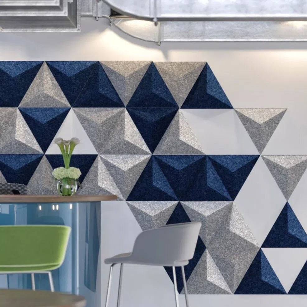 PYRAMID Felt Panel - NAVY - Felt 3D Panels | DecorMania