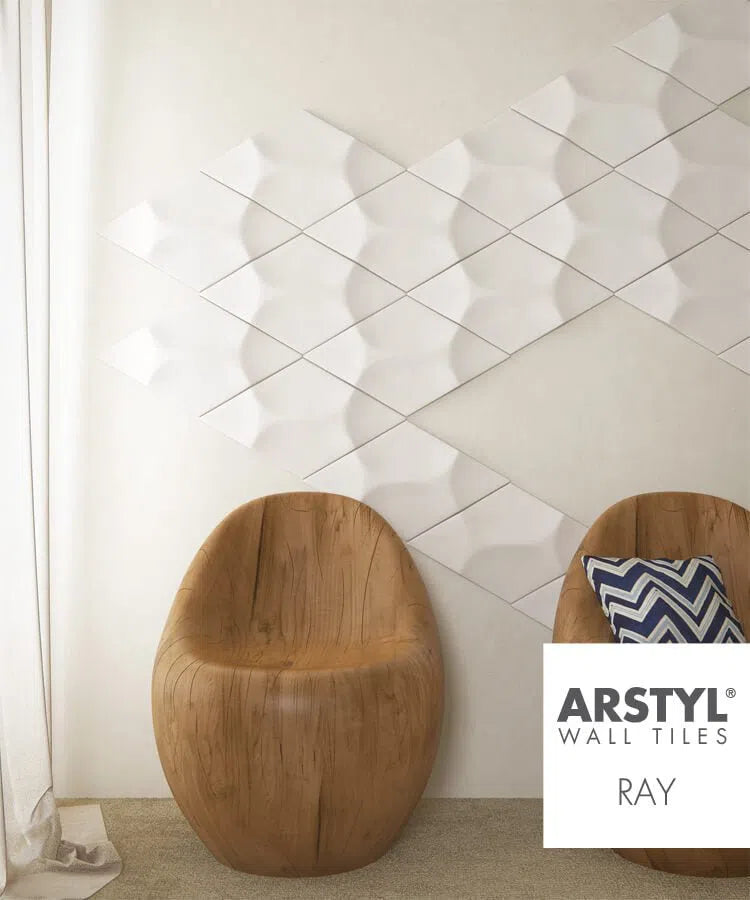 RAY 3D WALL Tile - Arstyl Panels | DecorMania