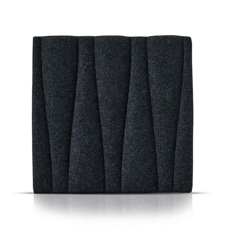 SANDGLASS Felt Panel - BLACK - Felt 3D Panels | DecorMania