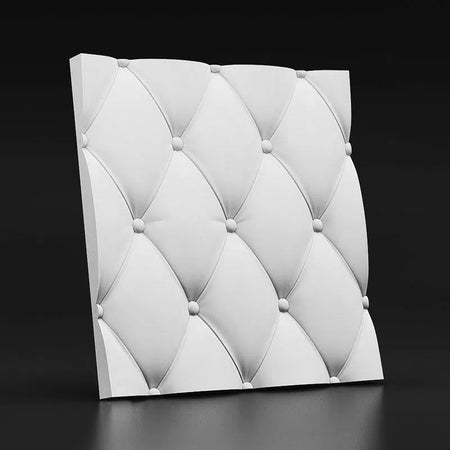 "Soft Buttons" 3D Wall Panel Model 06 - Gypsum Panels | DecorMania