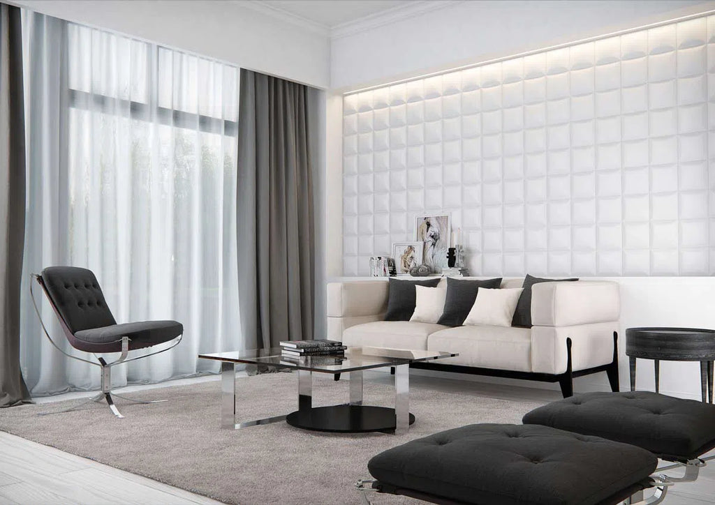 SQUARE 3D WALL PANEL 1PC - Arstyl Panels | DecorMania