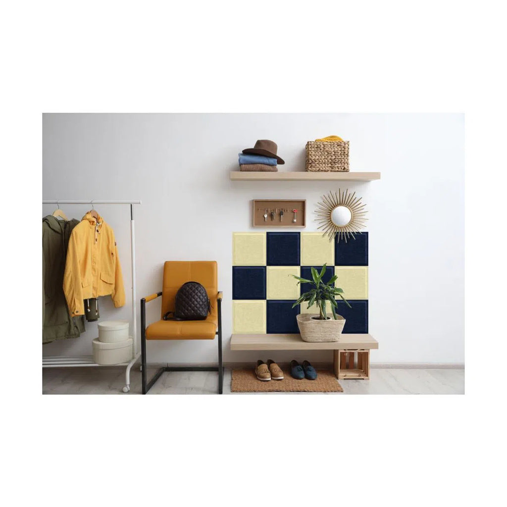 SQUARE BOLD Panel - NAVY - Felt 3D Panels | DecorMania