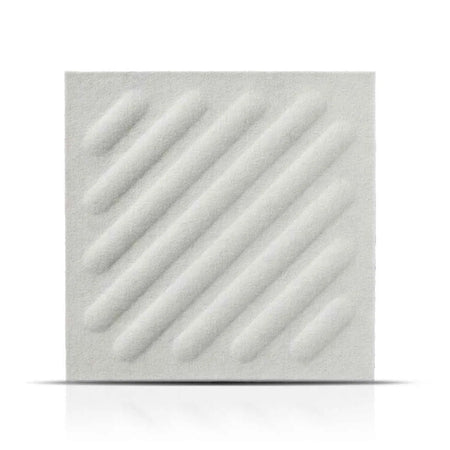 SQUARE RIFT 2 Felt Panel - CREAM - Felt 3D Panels | DecorMania