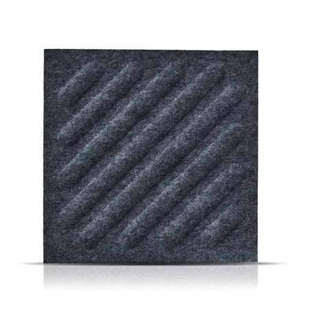 SQUARE RIFT 2 Felt Panel - GREY - Felt 3D Panels | DecorMania