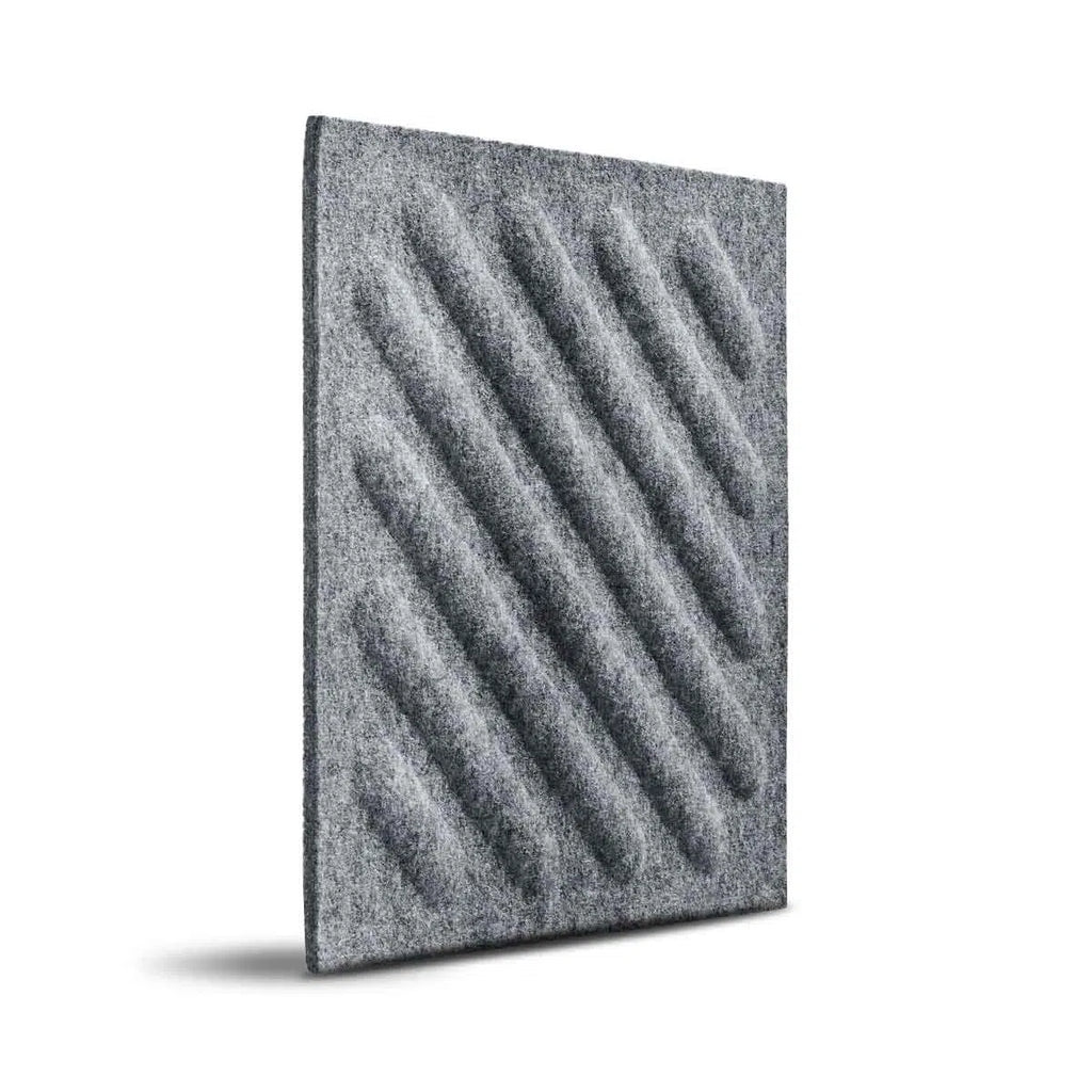 SQUARE RIFT 2 Felt Panel - GREY - Felt 3D Panels | DecorMania