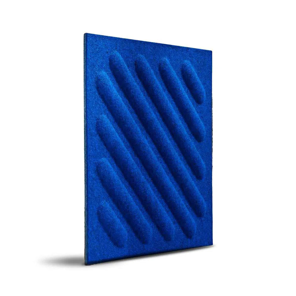 SQUARE RIFT 2 Felt Panel - INDIGO - Felt 3D Panels | DecorMania