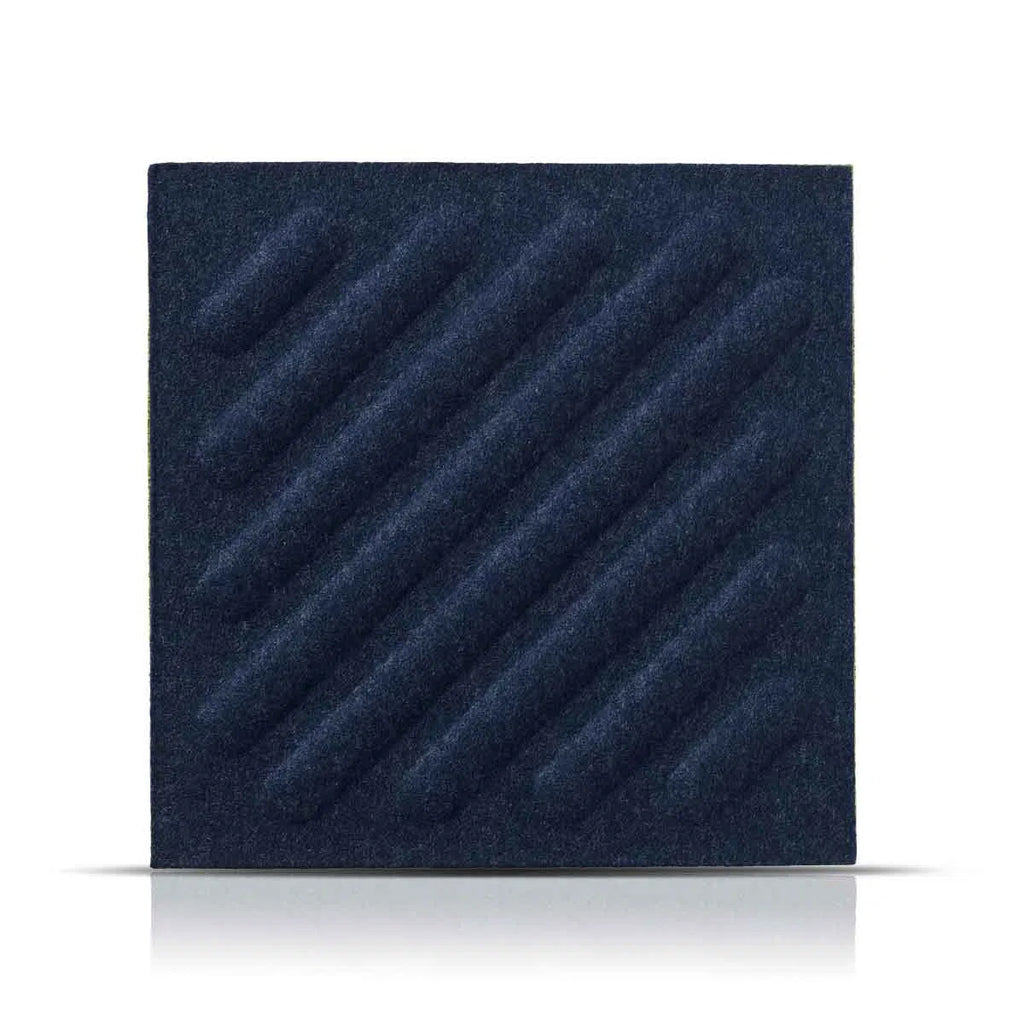 SQUARE RIFT 2 Felt Panel - NAVY - Felt 3D Panels | DecorMania