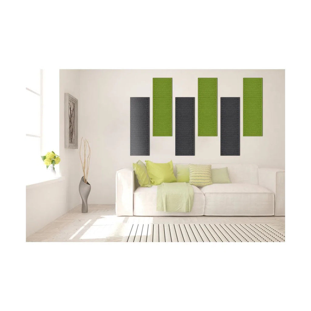 SQUARE RIFT Felt Panel - OLIVE - Felt 3D Panels | DecorMania