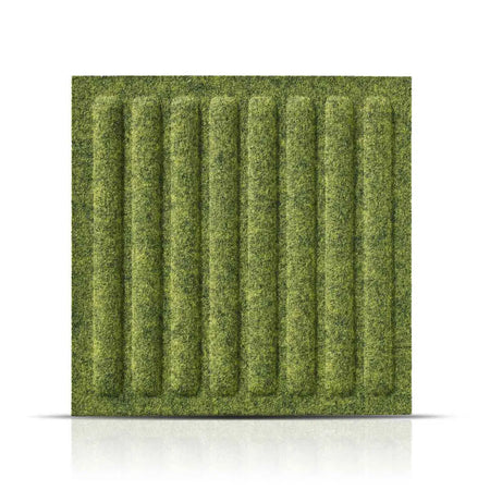 SQUARE RIFT Felt Panel - OLIVE - Felt 3D Panels | DecorMania